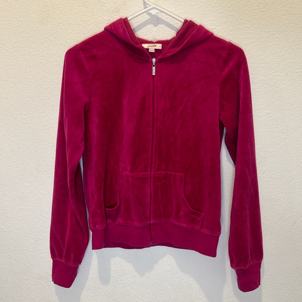 VINTAGE GRANE VELOUR ZIP-UP